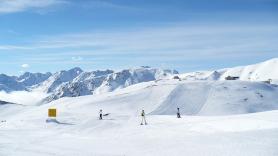 Livigno - část snowparku Carosello 3000