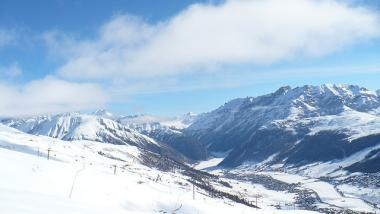 Zimní Livigno a snowpark Carosello 3000
